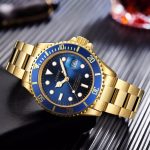 LGXIGE Brand Gold Mens Watches Top Brand Luxury Full Steel