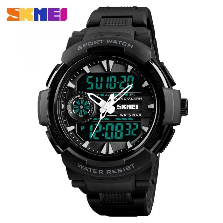 Waterproof Chrono Digital Quartz Watch Men