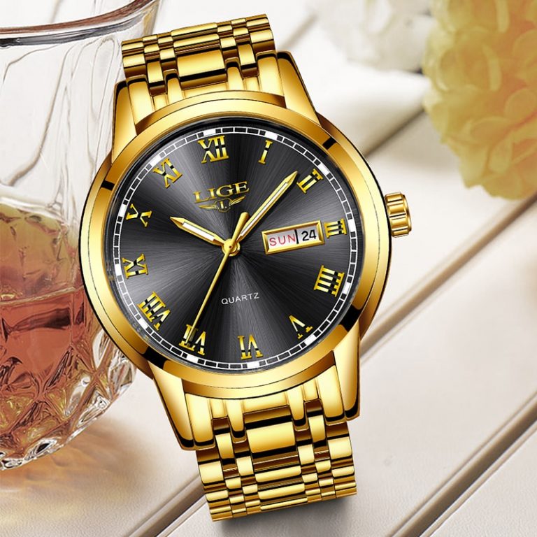 LIGE Men Wrist Watch Fashion Sport Mens Watches Top Brand Luxury Waterproof Full Steel Quartz Gold Clock Man Relogio Masculino 2 Level Up Your Style Game with LIGE Men's Waterproof Sport Watch – A Fusion of Fashion and Functionality! ⌚