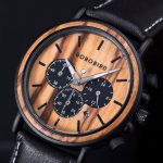 BOBO BIRD Stopwatch Bamboo Wooden Watch Gift in Wood Box