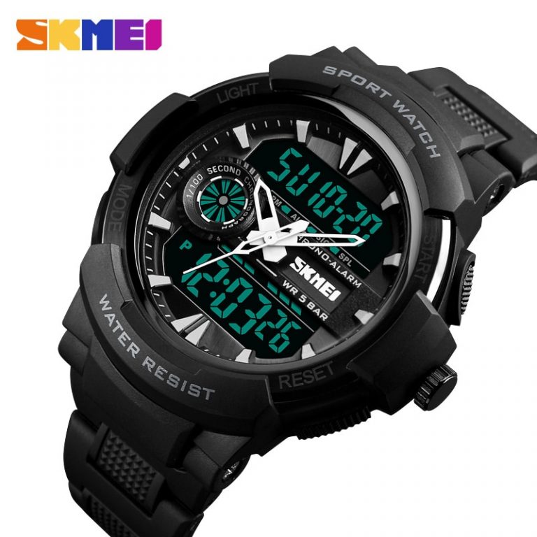 Waterproof Chrono Digital Quartz Watch Men