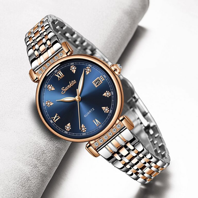 SUNKTA Women Watch Top Luxury Brand Creative Design Steel Women's Wrist Watches Female Clock Relogio Feminino Montre Femme+Box 3 Elegance Redefined - SUNKTA Women's Luxury Steel Watch with Creative Design
