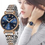 Elegance Redefined - SUNKTA Women's Luxury Steel Watch with Creative Design