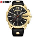 Relogio Masculino CURREN Golden Men Watches Top