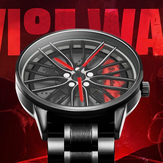 Wheel Rim Hub Watch Men Wristwatch Clock Sport