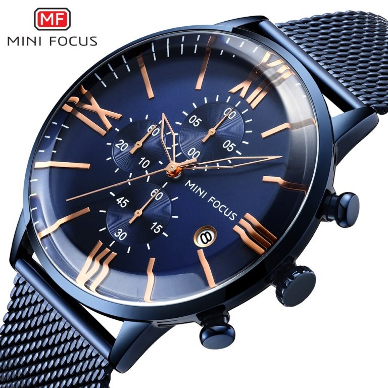 MINI FOCUS Chronograph Mens Watches Top Brand Luxury Quartz
