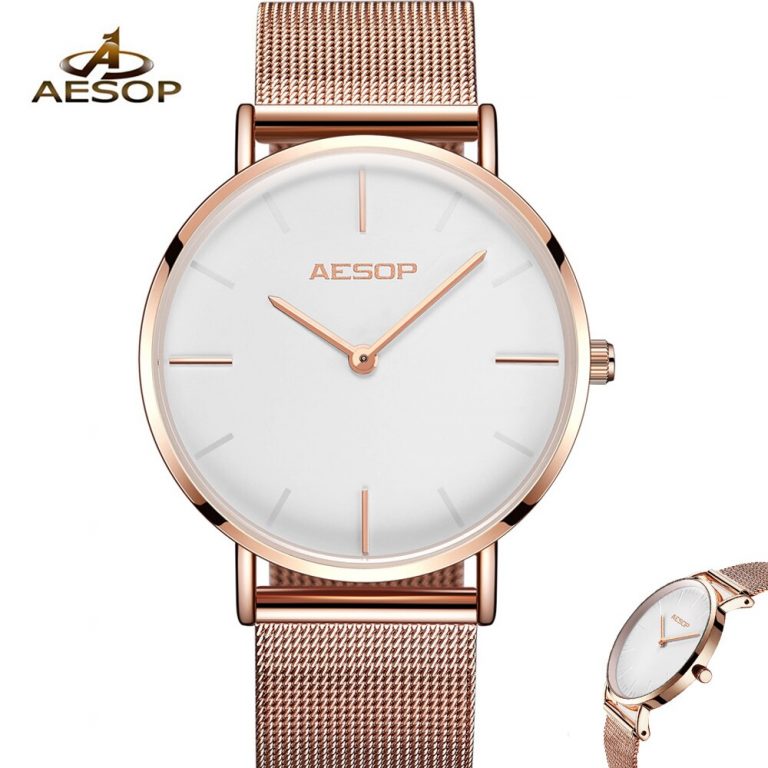 AESOP 7mm Ultra thin Women Ladies Quartz