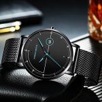 Hannah Martin Fashion Men's Watch - Mesh Belt, Waterproof, and Packed with Features - The Ultimate Timepiece for the Modern Man