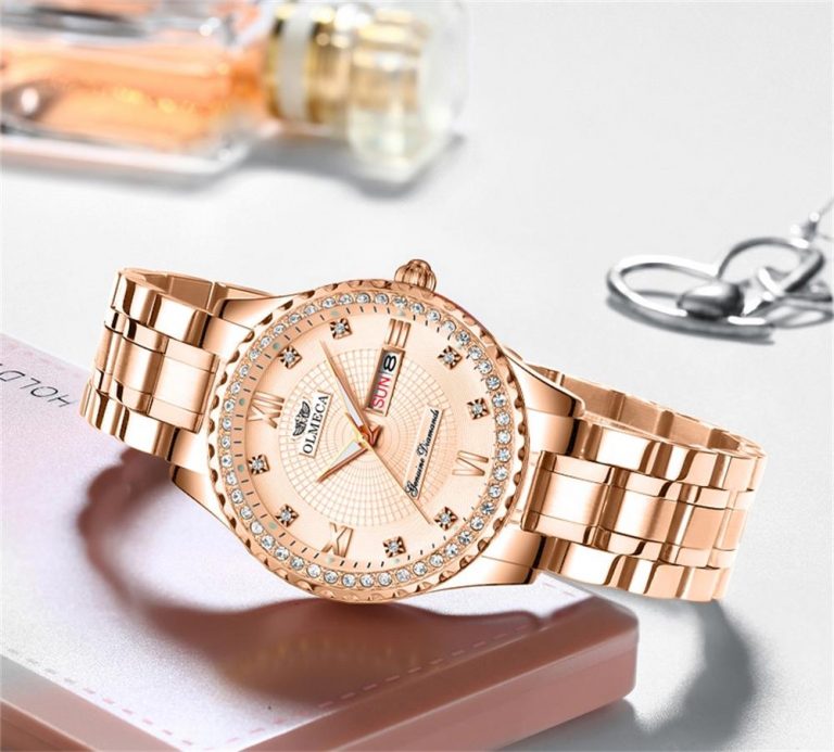 OLMECA Women Wrist Watch Fashion Auto Date Luxury