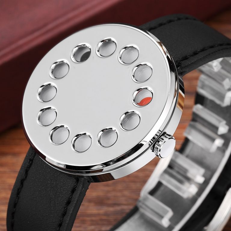 Wrist Watches Novelty Leather Quartz-watch Couple Black