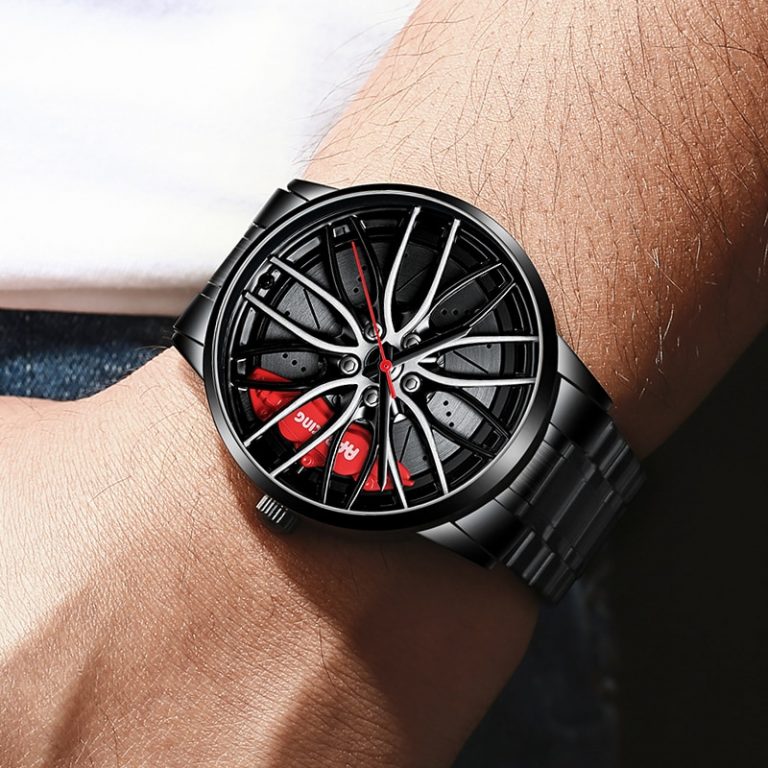 NEKTOM Car Wheel Rim Hub Man Watch Custom Design Quartz Car Rim Watches Waterproof Creative Men's Watches Man Wrist Watches 2 NEKTOM Car Rim Design Quartz Watch for Men