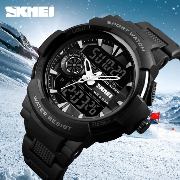 Waterproof Chrono Digital Quartz Watch Men