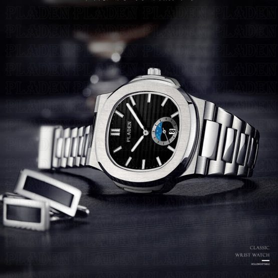 PLADEN Men's Wrist Watch Rado Stainless Steel Strap Designer