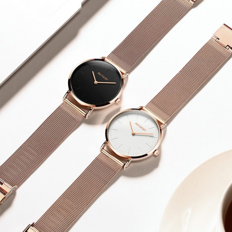 AESOP 7mm Ultra thin Women Ladies Quartz