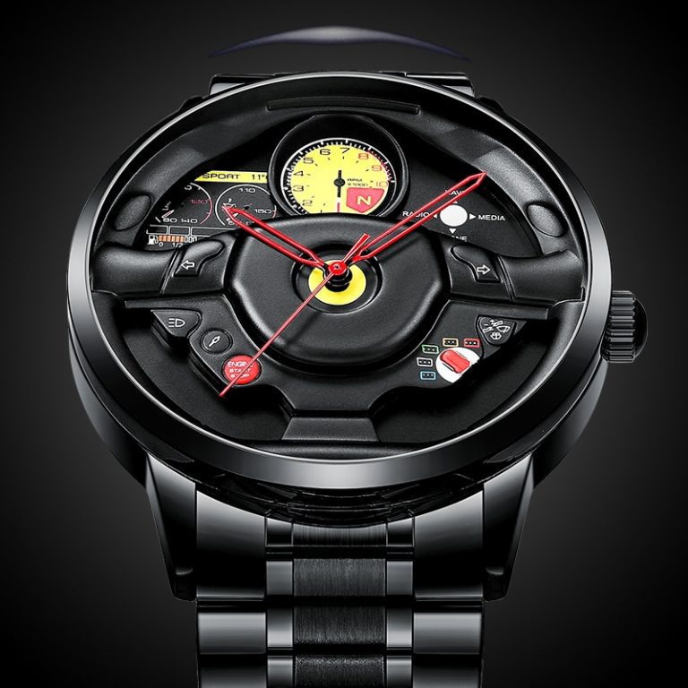 NIBOSI Wheel Rim Hub Watch Custom Design Sport Car Rim