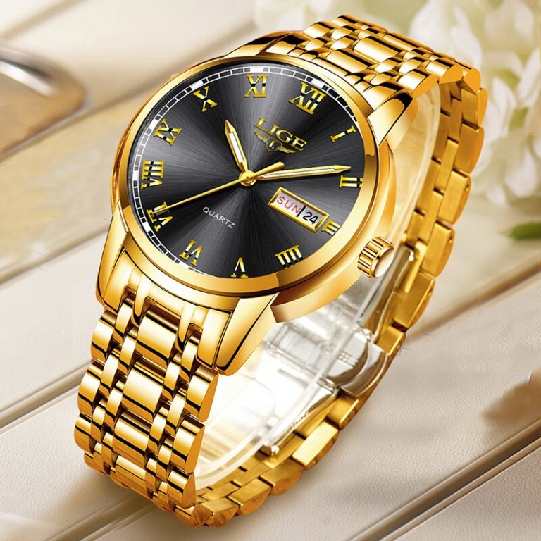 LIGE Men Wrist Watch Fashion Sport Mens Watches Top Brand Luxury Waterproof Full Steel Quartz Gold Clock Man Relogio Masculino 3 Level Up Your Style Game with LIGE Men's Waterproof Sport Watch – A Fusion of Fashion and Functionality! ⌚