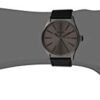 Leather Gunmetal and Black Men’s Watch