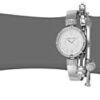 Swarovski Anne Klein Silver-Tone Bangle Watch and Bracelet Set