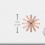 Non Ticking Wall Clock Copper