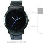 Fossil Minimalist Black Dress Watch - 44MM Stainless Steel Timepiece, Perfect for Effortless Style