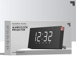 Projection Alarm Clock Dual Alarms with FM Radio Function