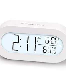 Digital Alarm Clocks for Desk or Bedroom, Small Alarm Clocks for Kids