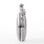Skeleton Mechanical Movement Silver Chain Pocket Watch