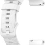 White Quick Release Easy Change Replacement Soft Silicone Rubber Watch Band