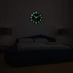 Modern Night Light Wall Clock Large Luminous Function