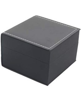 Luxury Black Single Watch Gift Box with Pillow PU Leather