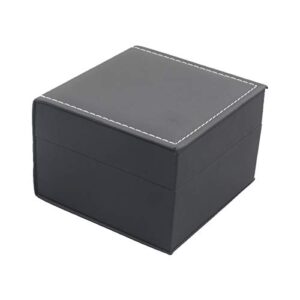 Luxury Black Single Watch Gift Box with Pillow PU Leather