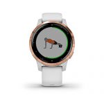 White/Rose Gold Garmin Vivoactive 4S Smartwatch