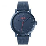 Hugo Boss Blue Quartz Watch with Leather Strap