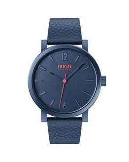 Hugo Boss Blue Quartz Watch with Leather Strap