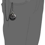 Pocket Watch with Chain Vintage Quartz Roman Numerals Personalized Pattern
