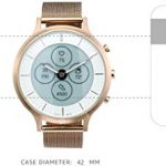 Rose Gold Mesh Fossil Hybrid HR Smart Watch