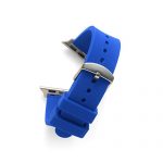 Flat Royal Blue SILCONE 22MM for 38MM Apple Watch