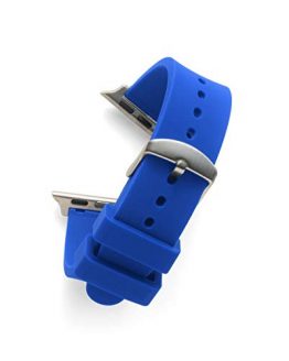 Flat Royal Blue SILCONE 22MM for 38MM Apple Watch