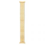 Watch Band Gold Speidel Curved End with No Clasp