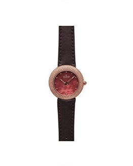 Brown Calfskin Synthetic Sapphire Women's Watch