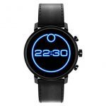 Movado Connect Black Leather Smartwatch with Wear OS by Google