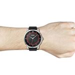 Hugo Boss Black Stainless Steel Quartz Watch with Leather Strap