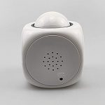 Projection Clock - Voice Timekeeping, Multi-Function Alarm, and Temperature Projection (White)