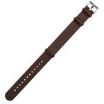 Leather NATO Style Watch Straps 22mm Saddle Brown