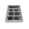 Gray Plush Velvet Glasses and Watch