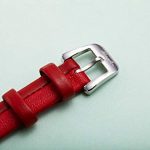 Bruno Magli Two-Tone Red Italian Leather Dial Strap Watch