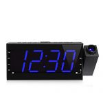 Projection Alarm Clock, FM Radio Ceiling Wall Clock