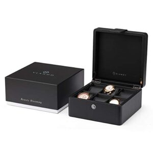 Wooden Travel Leather Watch Box Collector