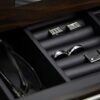 Executive Wooden Watch Box Storage Organizer