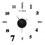 Modern 3D Mirror Wall Clock Decor